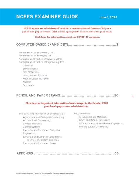 EXAMINEE GUIDE Contents .